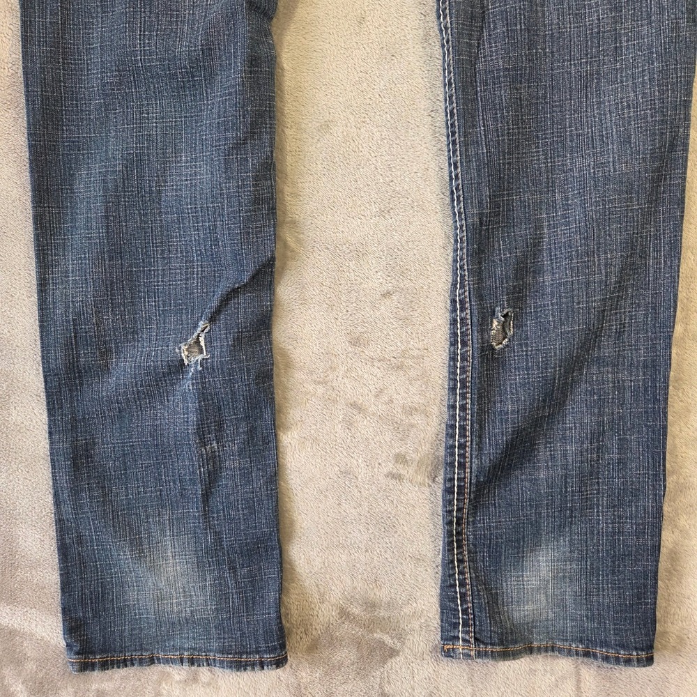 Hydraulic Womens Slim Leg Jeans Medium Wash Contrast Stitch Low Rise Size 11/12 - Picture 9 of 9